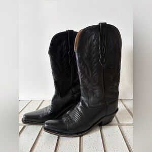 Old West Black Western Boots